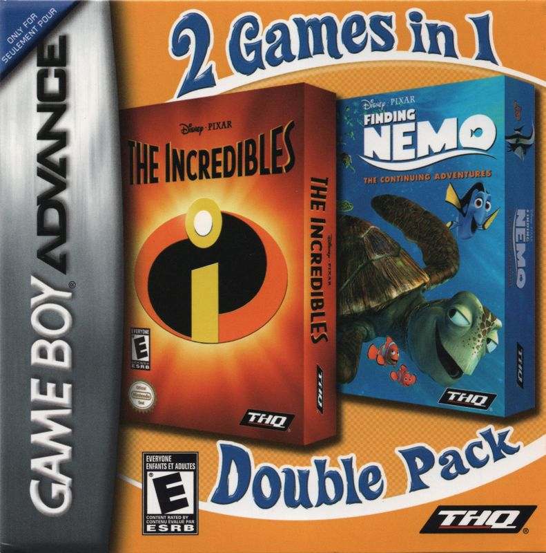 Finding Nemo box art for GameBoy Advance
